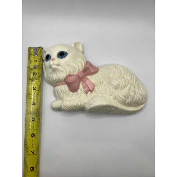 VTG Plastic Burwood White Persian Cats Hanging Wall Decor Set of‎ 2 - Kitty Cats - Picture 7 of 9